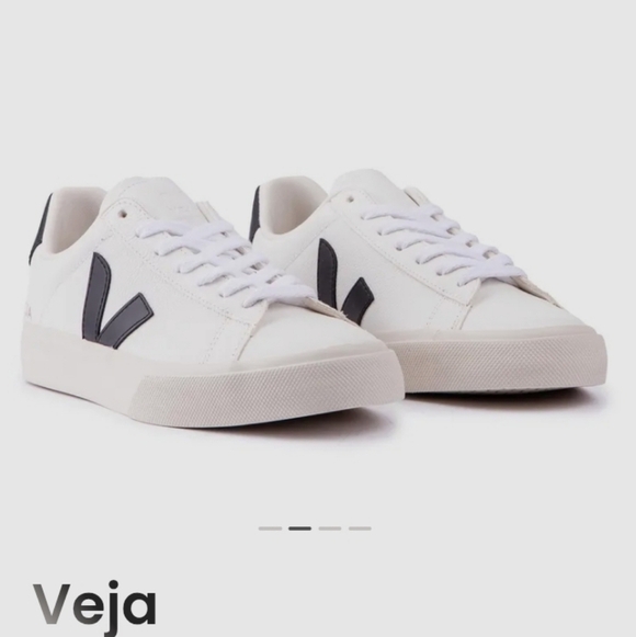 Veja Shoes - Veja Campo Classic White Black Preppy Casual Comfy Blokecore Timeless Sneaker 7
